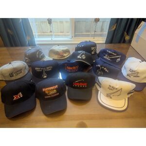 Vintage Crane & Rigging Hat Lot (20) Snapback Trucker Promo Link-Belt Northwest